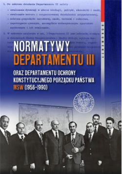 Normatywy Departamentu III oraz Departamentu ochrony konstytucyjnego porządku Państwa