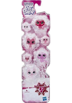 Figurki Littlest Pet Shop arktyczne pink 7szt