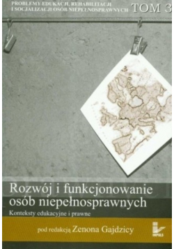 Rozwój i funkcjonowanie osób niepełnosprawnych tom 3