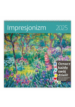 Kalendarz 2025 Impresjonizm ścienny
