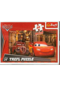 Puzzle mini 54 Auta Zygzak czerwony