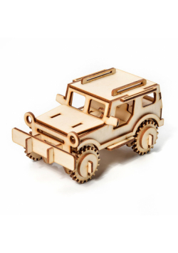 Little Story Drewniane Puzzle Model 3D - Jeep