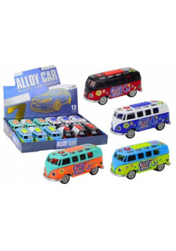 Camper Bus 1:32 metalowy światła dźwięk napęd MIX