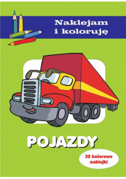 Pojazdy. Naklejam i koloruję
