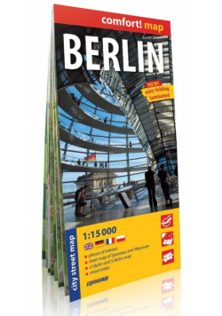 Berlin laminowany plan miasta 1:15 000 2014