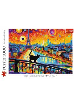 Puzzle 1000 Kot w Paryżu TREFL