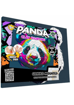 Zestaw do wyklejania plasteliną - Panda