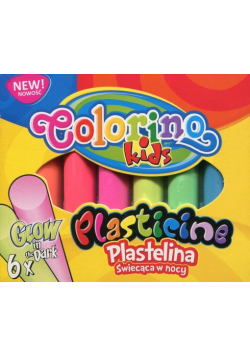 Plastelina świecąca w nocy Colorino Kids 6 sztuk