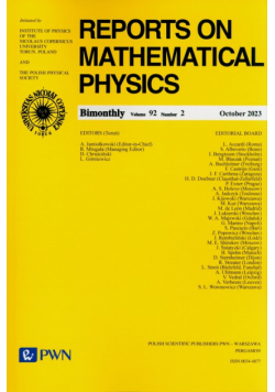 Reports on Mathematical Physics 92/2 - Polska