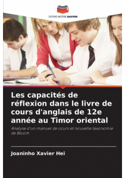 Les capacités de réflexion dans le livre de cours d'anglais de 12e année au Timor oriental
