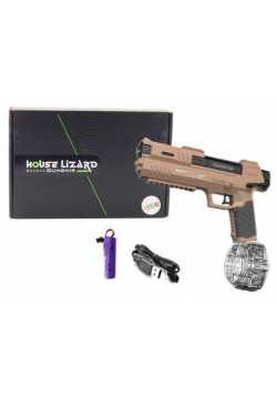 Pistolet na wodę brązowy przeźroczysty pojemnik