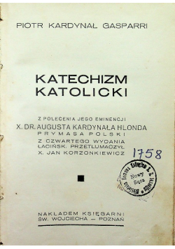 Katechizm Katolicki ok 1932 r.