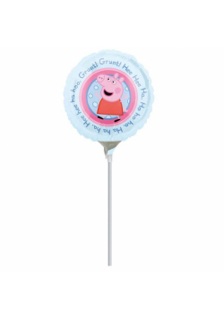 Mini shape. Balon foliowy Świnka Peppa okrągły