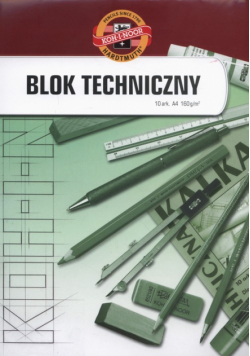 Blok techniczny A4 10 arkuszy