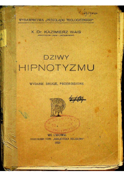 Dziwy hipnotyzmu 1923 r.