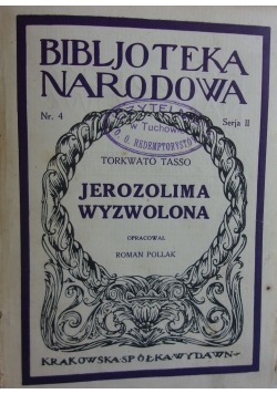 Jerozolima Wyzwolona, 1923r.