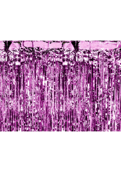 Kurtyna Party, purpurowy, 90x250cm