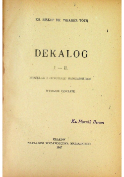Dekalog I - II. 1947 r.