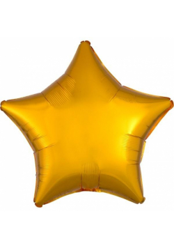 Balon foliowy metalik złoty gwiazda 48cm