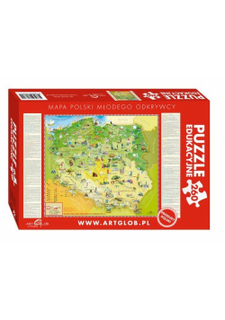 Puzzle edukacyjne 260 Mapa Polski młodego odkrywcy