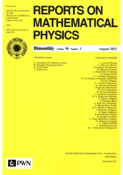 Reports on Mathematical Physics 90/1