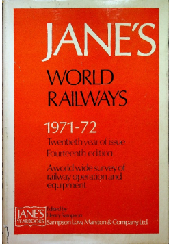 Jane s World Railways Fourteenth Edition 1971 72