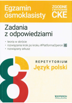 Egzamin ósmoklasisty 2025 Język polski repetytorium wypracowania lektury zadania arkusze