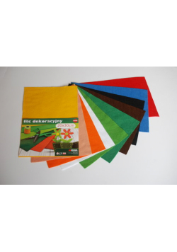 Filc w arkuszach 20x30 cm 10 sztuk mix