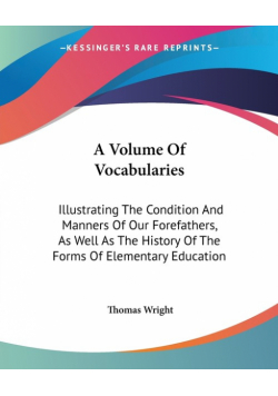 A Volume Of Vocabularies