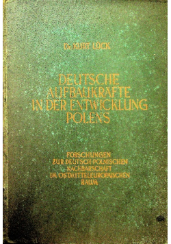 Deutsche Aufbaukräfte in der Entwicklung Polens 1934 r.