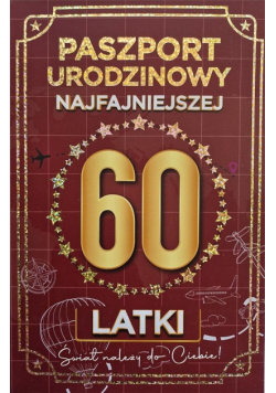 Karnet Urodziny 60 Nowy paszport damskie