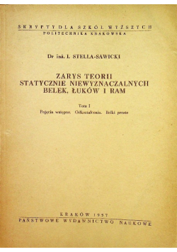 Zarys teorii statycznie niewyznaczalnych