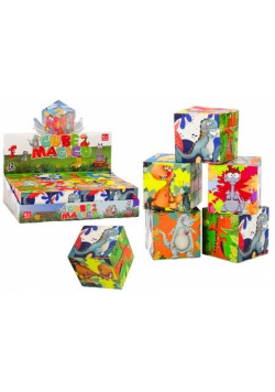 Magiczna kostka edukacyjna dinozaury MIX