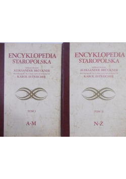 Encyklopedia staropolska Tom I  i  II