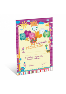 Dyplom ukończenia przedszkola 10 sztuk