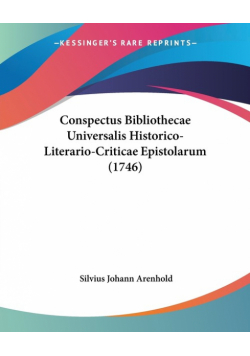 Conspectus Bibliothecae Universalis Historico-Literario-Criticae Epistolarum (1746)