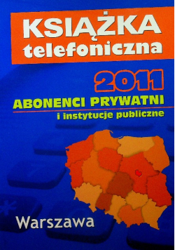Książka telefoniczna 2011 Warszawa