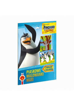 Piaskowe malowanki maxi Pingwiny z Madagaskaru