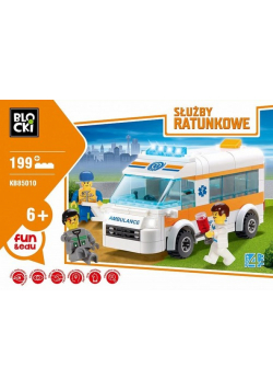 Klocki Blocki Słuzby ratunkowe Karetka 199 elementów.