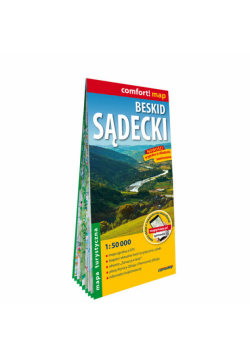 Beskid Sądecki laminowana mapa turystyczna 1:50 000