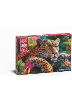 Puzzle 500 CherryPazzi Reclining Leopard 20166