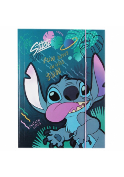Teczka tekturowa A4 z gumką DISNEY CORE Stitch wzór 3