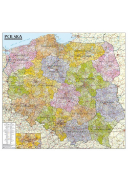 Polska mapa administracyjno-samochodowa 1:570 000 Tuba