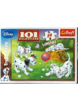 Puzzle mini 54 101 Dalmatyńczyków piłka