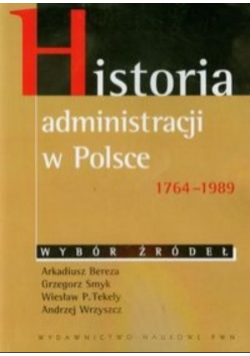 Historia administracji w Polsce 1764 - 1989