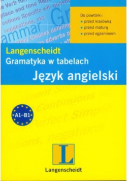 Gramatyka w tabelach Język angielski