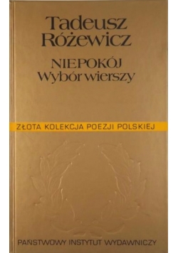 Niepokój wybór wierszy