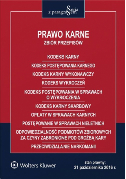 Prawo karne Zbiór przepisów