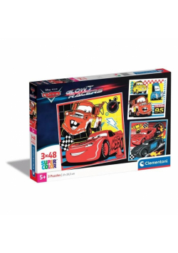Puzzle 3x48 Super Kolor Cars Glow Racers