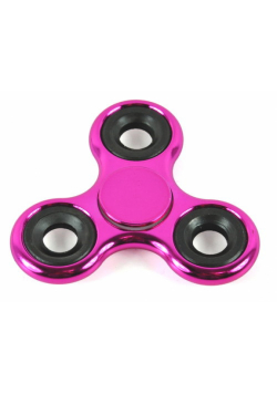 Fidget Spinner stalowy połysk metalic różowy